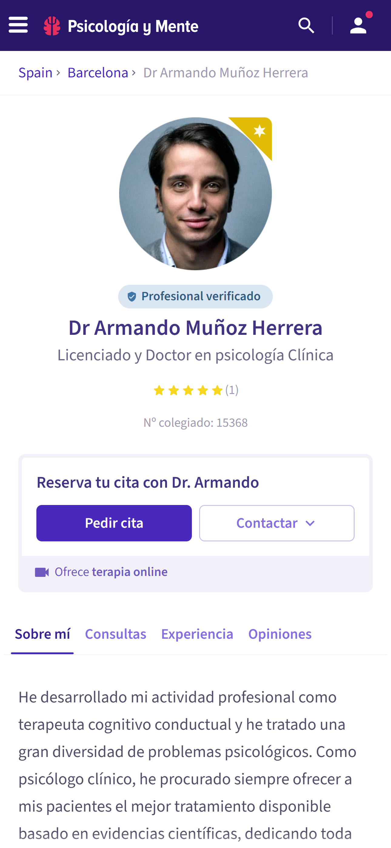 Perfil profesional